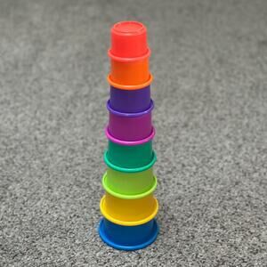 Rainbow Stacking Cups | 8 Piece Set | Bath & Sensory Play
